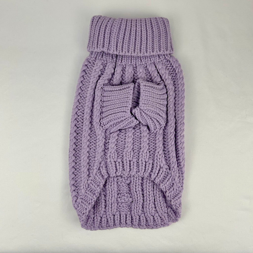 Cable Knit Dog Sweater