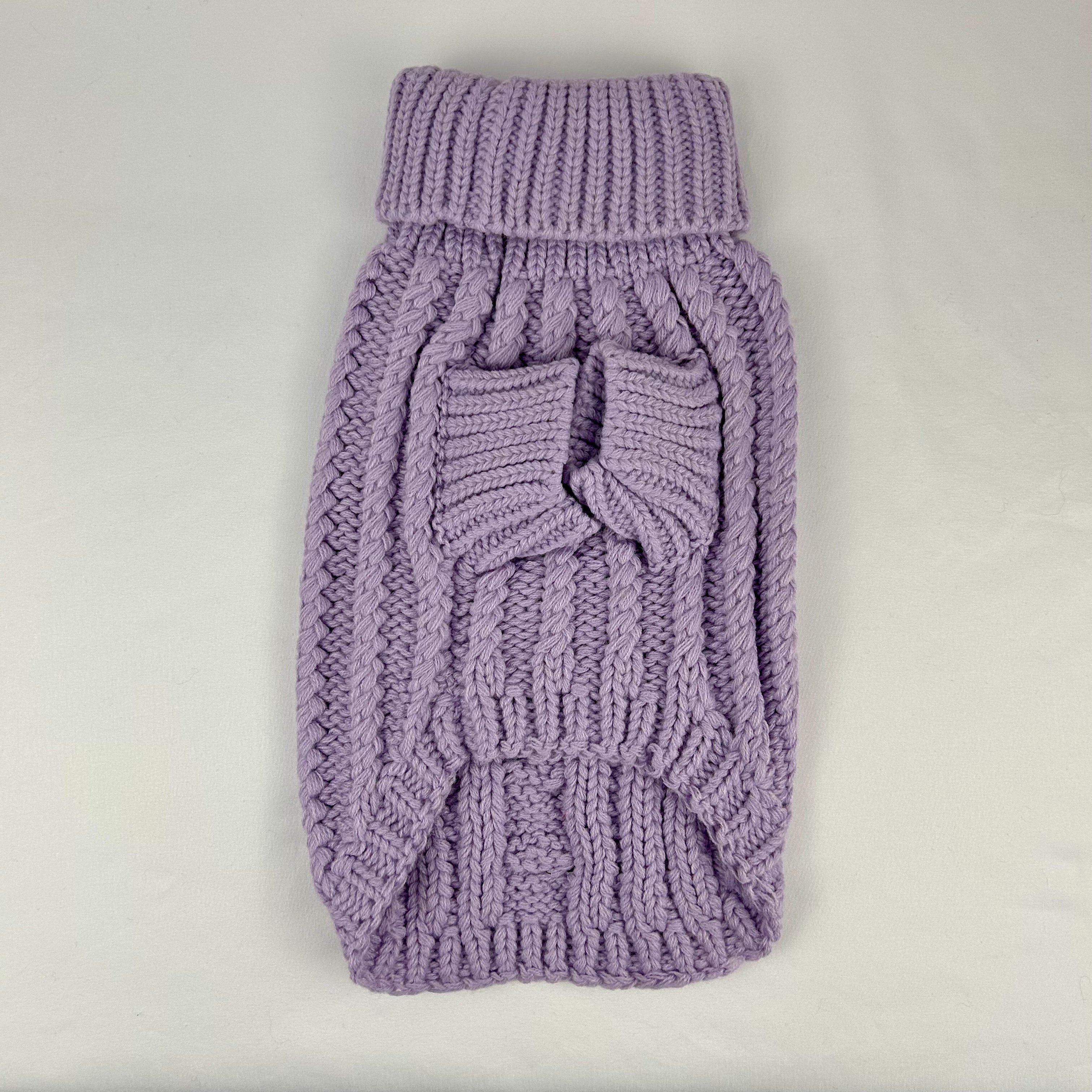 Cable Knit Dog Sweater