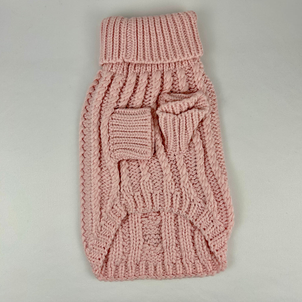Cable Knit Dog Sweater