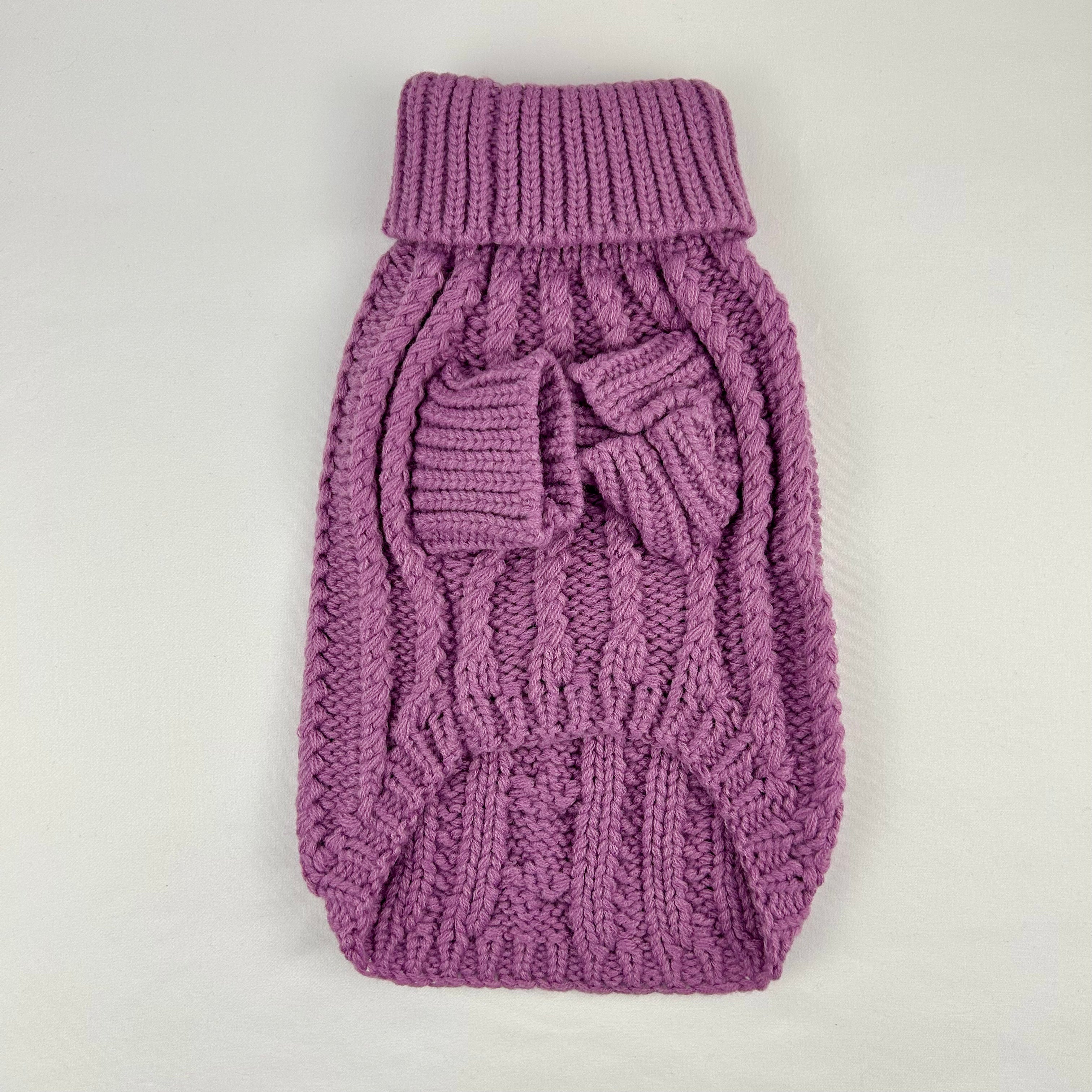 Cable Knit Dog Sweater