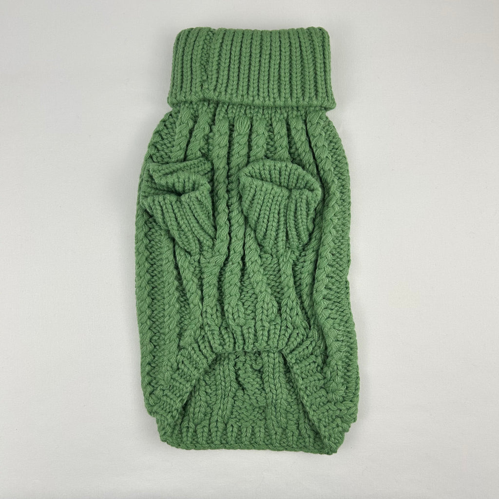 Cable Knit Dog Sweater