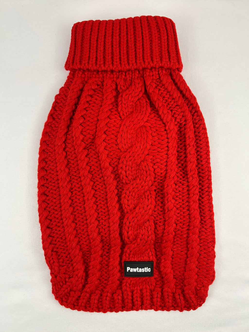 Cable Knit Dog Sweater