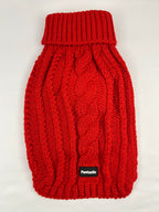 Cable Knit Dog Sweater