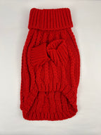 Cable Knit Dog Sweater