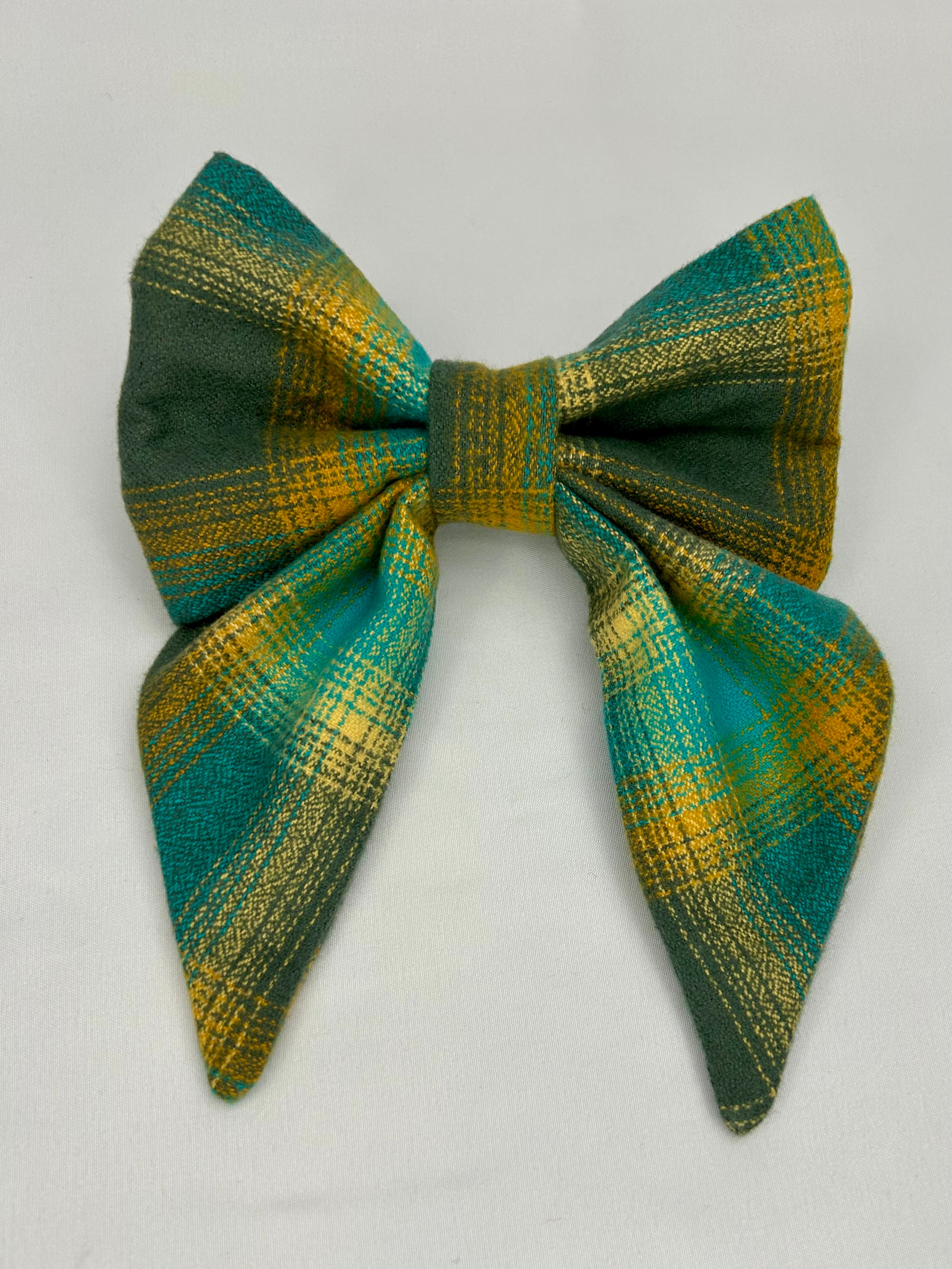 Lagoon Plaid | Sailor Bow Tie