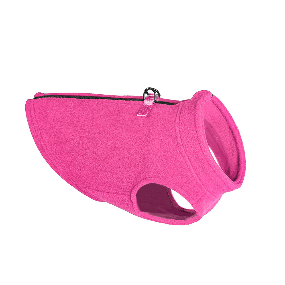 Zip-Up Fleece Dog Vest
