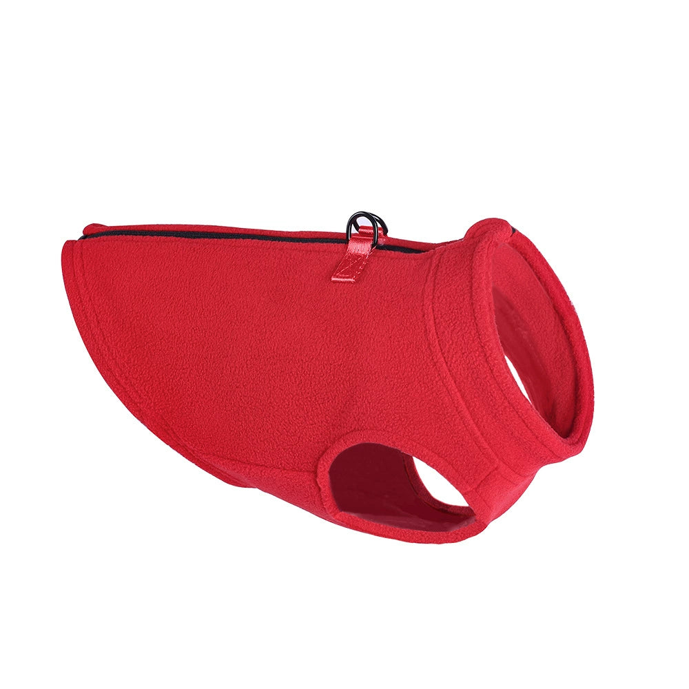 Zip-Up Fleece Dog Vest